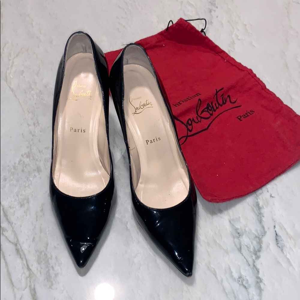 Christian Louboutin Kate patent leather pumps